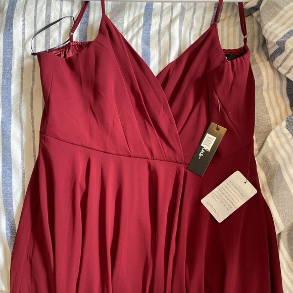 Lulu's All About Love Burgundy Maxi Dress - Picture 4 of 4